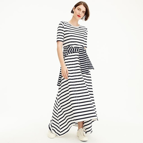 NWT 2019 J. Crew Stripe Knit Maxi Dress! - Picture 1 of 10